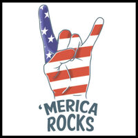 Merica Rocks' - Stars & Stripes Temporary Tattoo