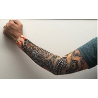 SKULL/WHEEL TATTOO SINGLE SLEEVE 3PK