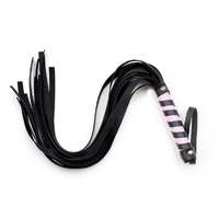 BLACK/PINK WHIP 45CM LONG