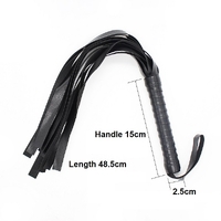 BLACK WHIP 48.5CM LONG