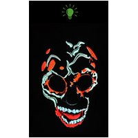 Mask - Light Up Mask - Skull Horror
