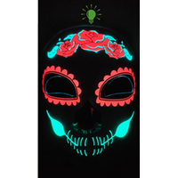 Mask - Light Up Mask - Day of the Dead