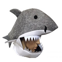 Hat - Shark Hood - Grey