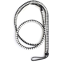 BLACK/WHITE STOCK WHIP