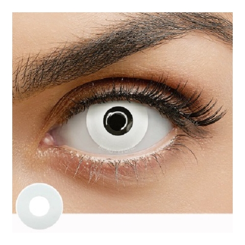 CRAZY LENS WHITE OUT 1 YEAR CONTACT LENS