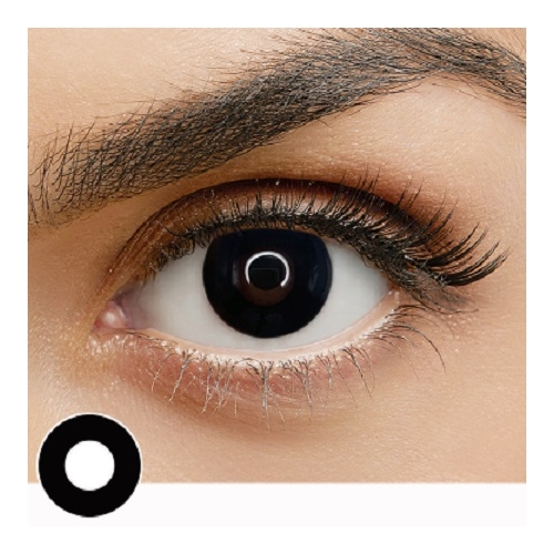 CRAZY LENS BLACK OUT 1 YEAR CONTACT LENS