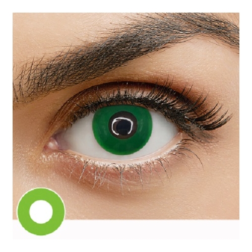 CRAZY LENS LIME GREEN 1 YEAR CONTACT LENS