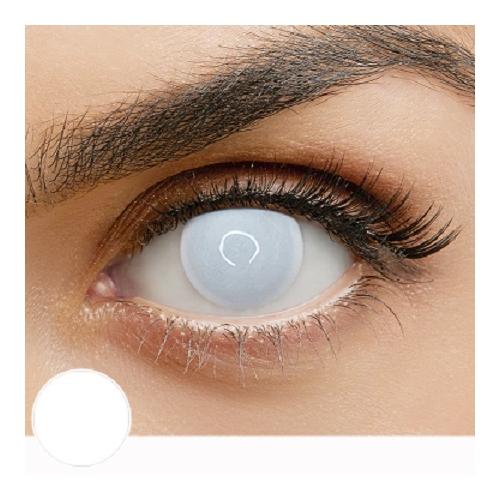 CRAZY LENS BLIND WHITE 1 YEAR CONTACT LENS