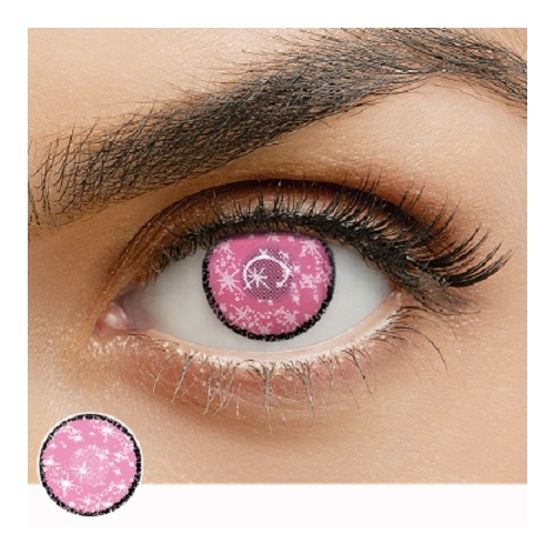 CRAZY LENS ENCHANTED PINK 1 YEAR CONTACT LENS