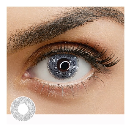 CRAZY LENS SPARKLE SILVER 1 YEAR CONTACT LENS