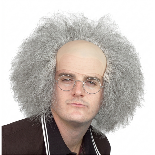 Wig - Old Man (Bald Top & Grey Hair)