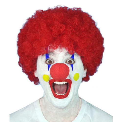 Wig - Red Curly Clown