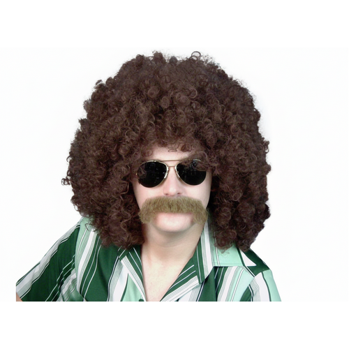 Wig- Brown Loose Curl Afro 13''