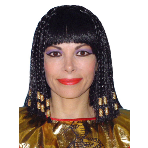 Wig- Deluxe Cleopatra- Braids W/Gold Trim