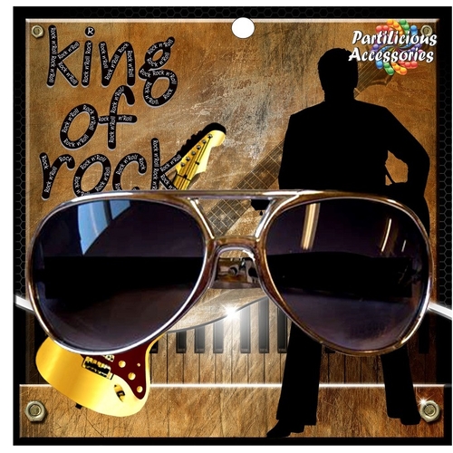 PARTILIOUS ELVIS GOLD GLASSES