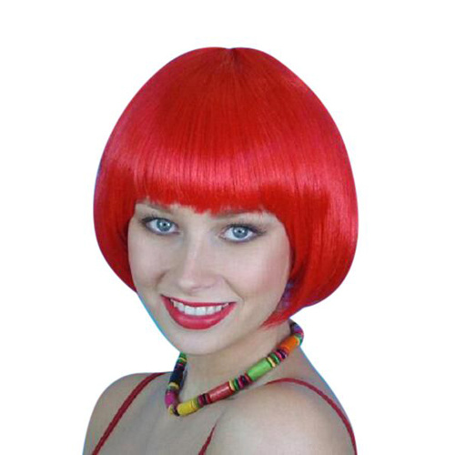 Wig- Red Short Bob - Deluxe