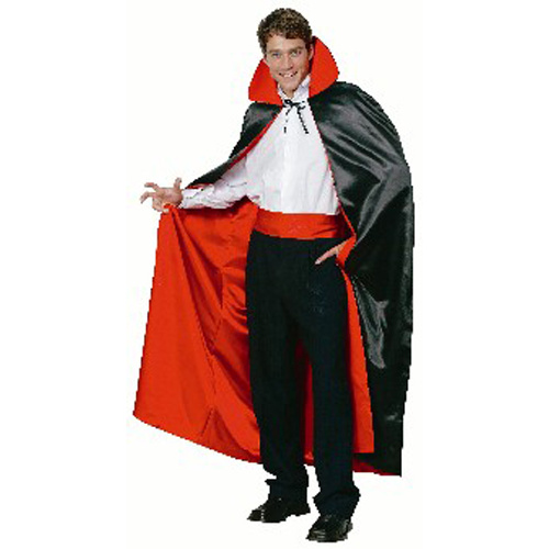 Adult Costume - Deluxe Reversible Satin Dracula Cape