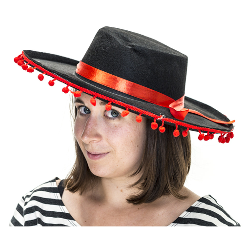 SPANISH HAT RED BALL 