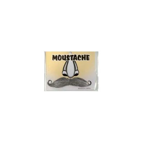 GREY MOUSTACHE( 6PK)