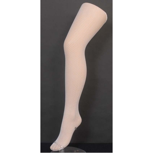 WHITE FISHNET TIGHTS 