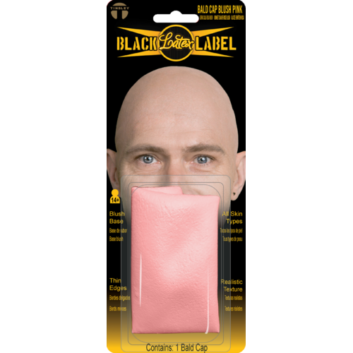 Black Label Blush Pink Bald Cap