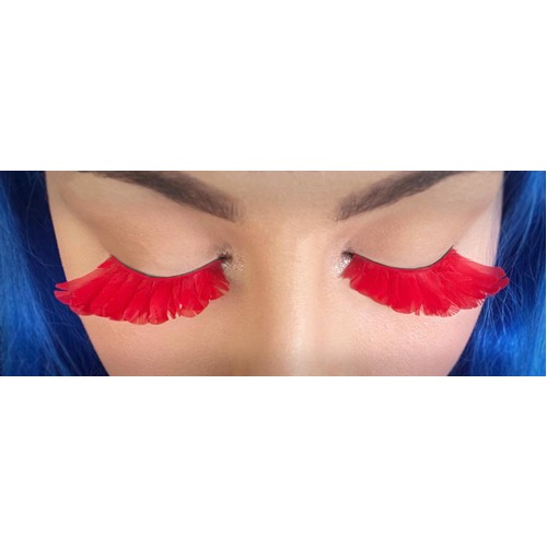 Eyelash - Red Feather  