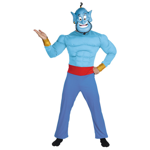 Genie Muscle Chest Adult Costume - Aladdin