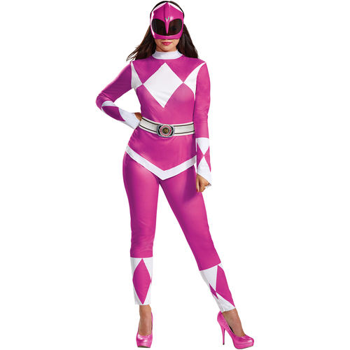 Pink Ranger Deluxe Costume - Mighty Morphin - Size 8 - 10