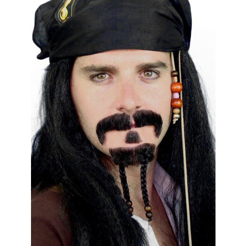 Moustache - 'Pirate' Mo & Beard Set