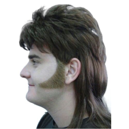 Sideburns - 70'S Curved Blonde