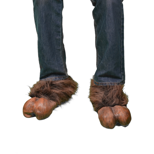 Brown Hooves, Latex & Faux Fur Shoe Covers