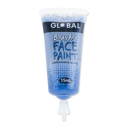 Blue Glitter Face Paint - 15Ml Tube