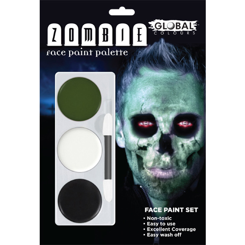 Zombie Green Tricolour Palette