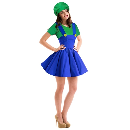 GREEN PLUMBER WOMAN LARGE
