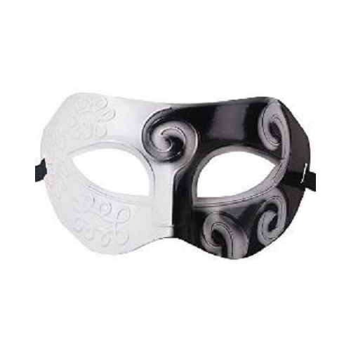 ANTIQUE VENETIAN MASK BLK/WHITE