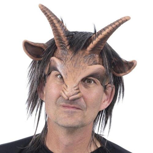 Latex Half Mask Goat Boy, Faun, Satyr