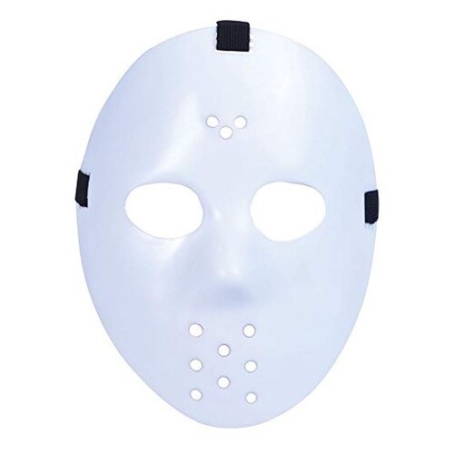 Mask Halloween Mask Plastic White Jason Hockey Mask