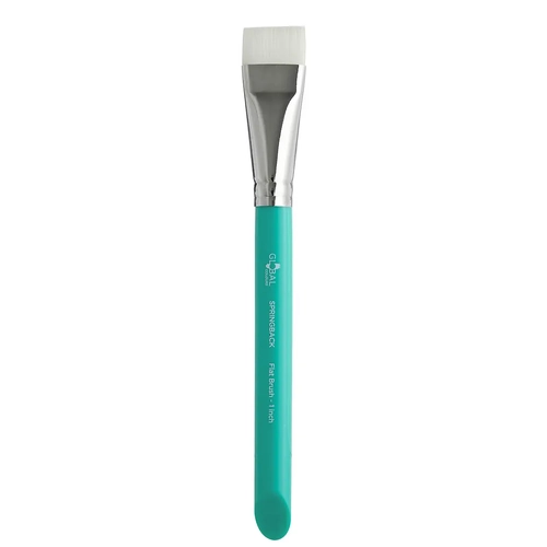 FLAT 1 INCH SPRINBACK ARTIST & BODYART PAINT BRUSH