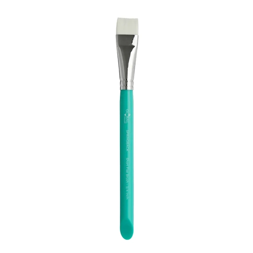 SHORT FLAT 3/4 INCH SPRINGBACK ARTIST & BODYART PAINT BRUSH
