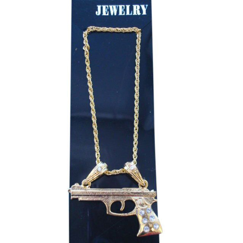 Necklace - Golden Gun-Metal Necklace