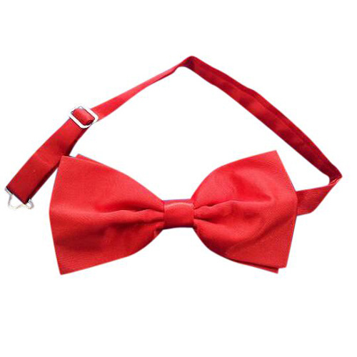 Bowtie - Red Satin Bowtie - Adjustable
