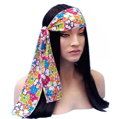 Headband - Flower Power Hippie Headtie
