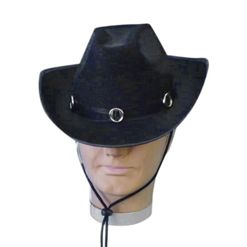 Hat- Cowboy Hat Felt - Black (A)