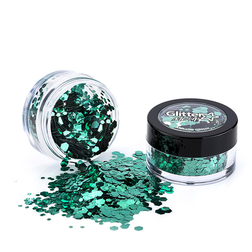 Metallic Chunky Glitter Pot - Metallic Green
