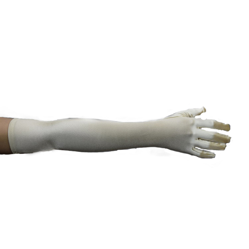 GOLD SATIN GLOVES 48CM LONG 3PACK