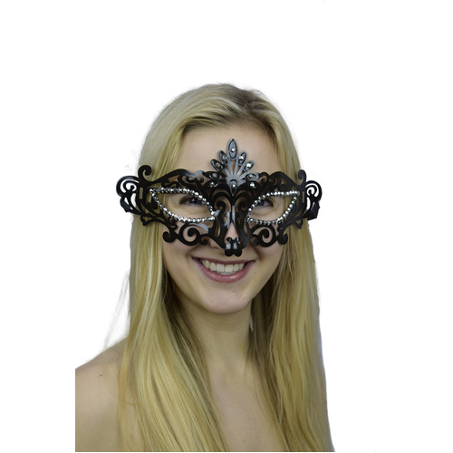 BLACK AND SILVER MASK 