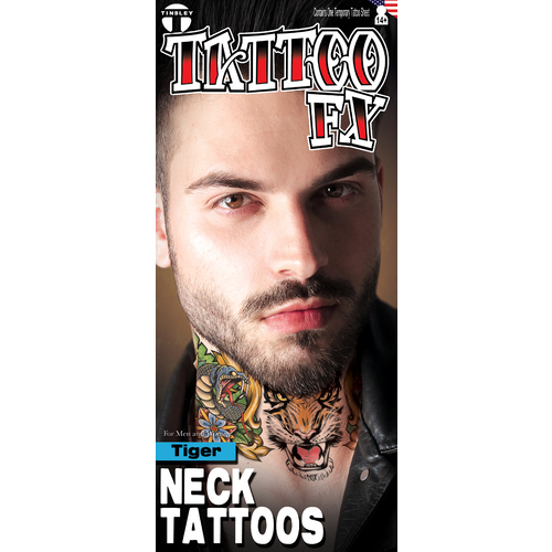 Tiger - Neck Tattoo 