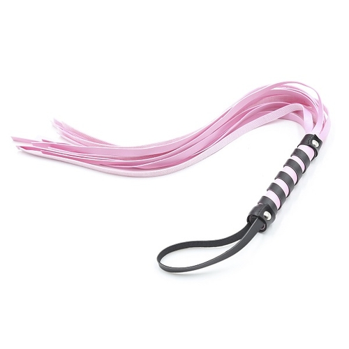 PINK/BLACK WHIP 45CM LONG