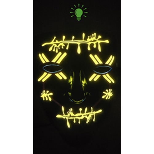 Mask - Light Up Mask - Yellow