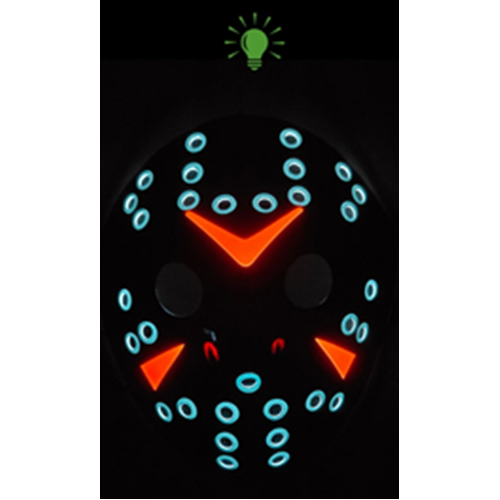 Mask - Light Up Mask - Hockey Mask - Black
